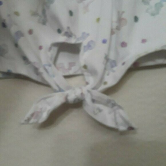 Charming White Long Sleeve Top with Animal Print - Picture 3 of 5